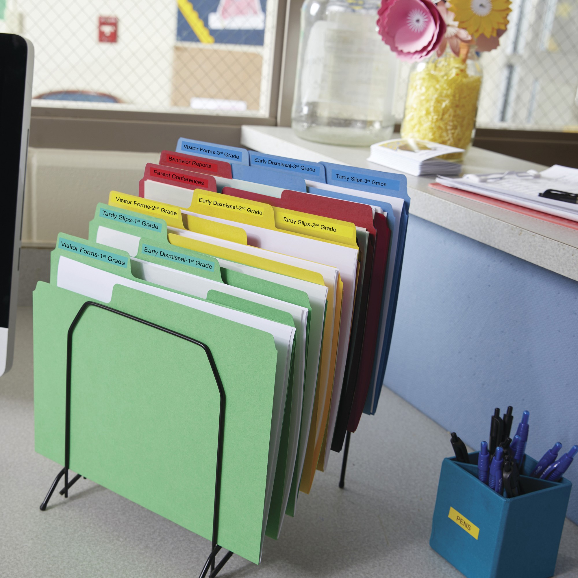 Dymo 45017/S0720570 DirectLabel-etikettes black on red 12mm x 7m for Dymo D1 6-12mm/19mm/24mm/9-12mm/9-19mm