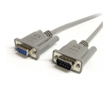 StarTech.com 25 ft. 9-pin Straight Through Cable (M/F) KVM cable Gray 300" (7.62 m)