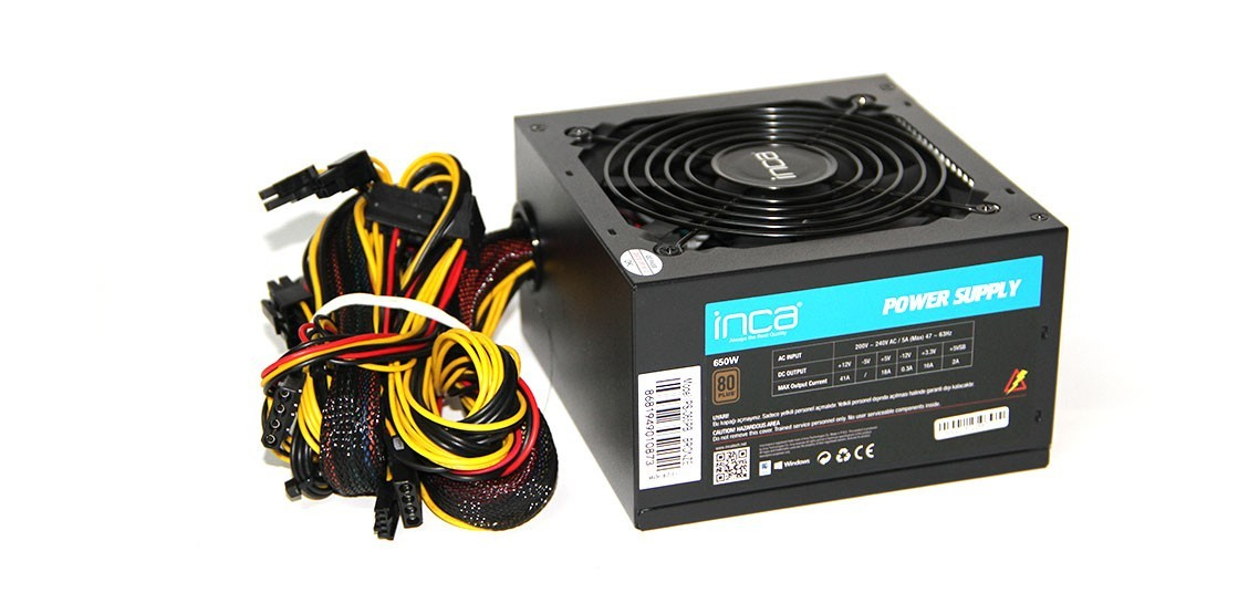 Inca IPS-065PB power supply unit 650 W 20+4 pin ATX ATX Black