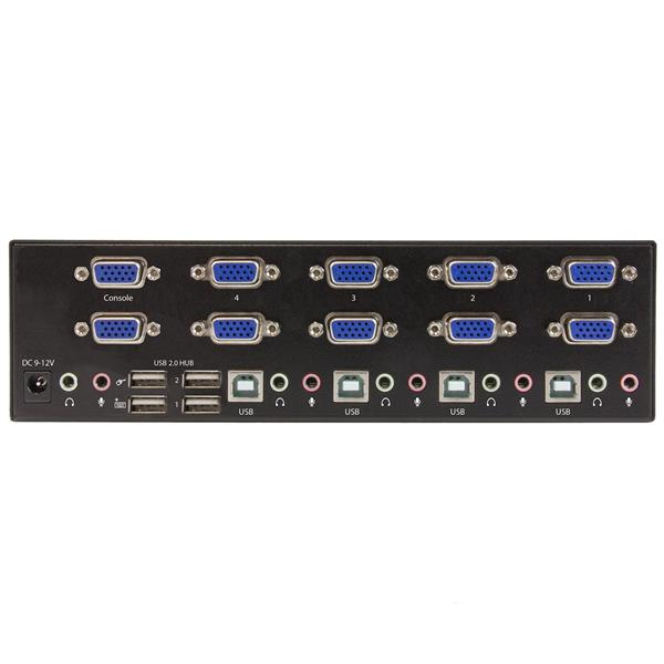 StarTech.com 4-port KVM Switch with Dual VGA - USB 2.0