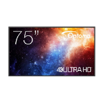 Optoma N3751K Digital signage flat panel 190.5 cm (75") LED Wi-Fi 450 cd/mÂ² 4K Ultra HD Black Android 11 24/7