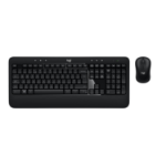 Logitech ADVANCED Combo Wireless and Mouse keyboard Mouse included USB QWERTY English Black