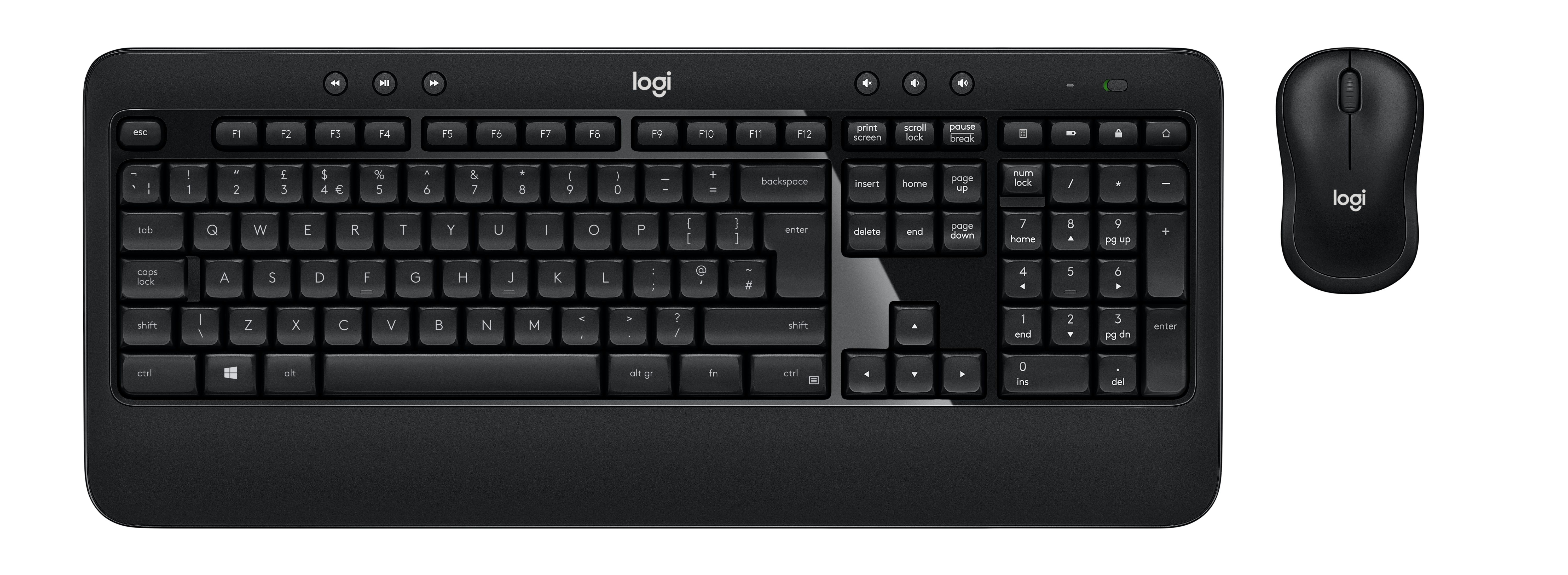 Image of Logitech ADVANCED Combo Wireless Keyboard and Mouse