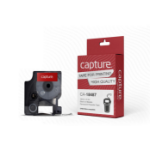 Capture CA-18487 printer label Black, Metallic