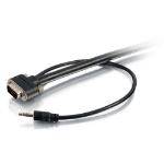 C2G 50ft VGA + 3.5mm M/M 600" (15.2 m) VGA (D-Sub) + 3.5mm Black