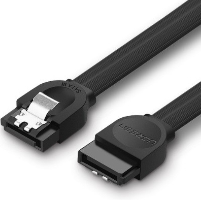 30796 UGREEN SATA 3 Data Cable, 0.5m - Black
