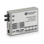 Black Box LMC100A-SM-R3 netwerk media converter 100 Mbit/s Single-mode Grijs