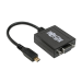 Tripp Lite P131-06N-MICROA video cable adapter 6" (0.152 m) Micro HDMI HD15 Black