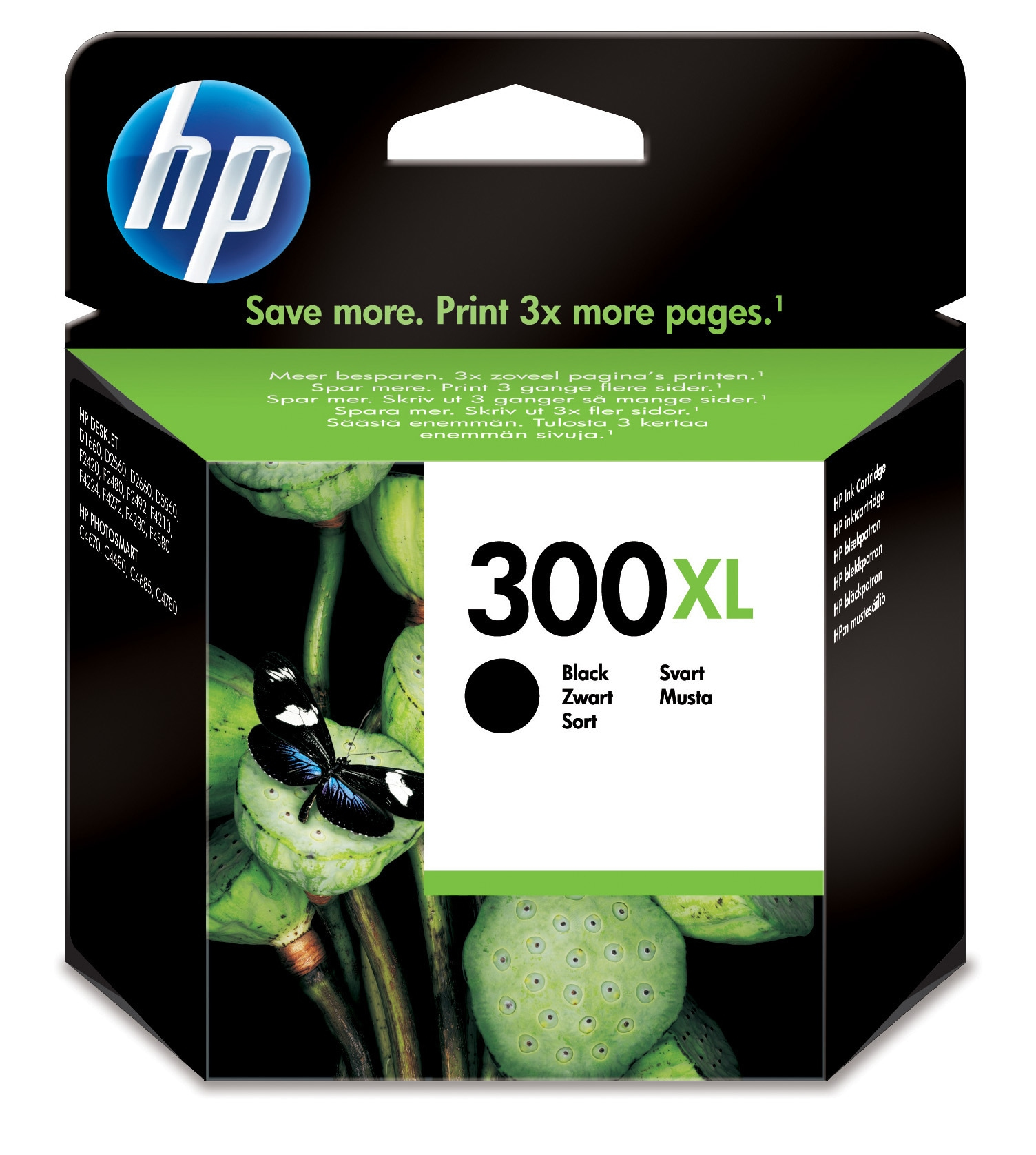 HP 300XL InkJet Cartridge High Yield 12ml Black CC641EE