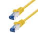 LogiLink Patch cable Cat.6A CCA S/FTP LSZH, yellow,  0,25 m, EconLine