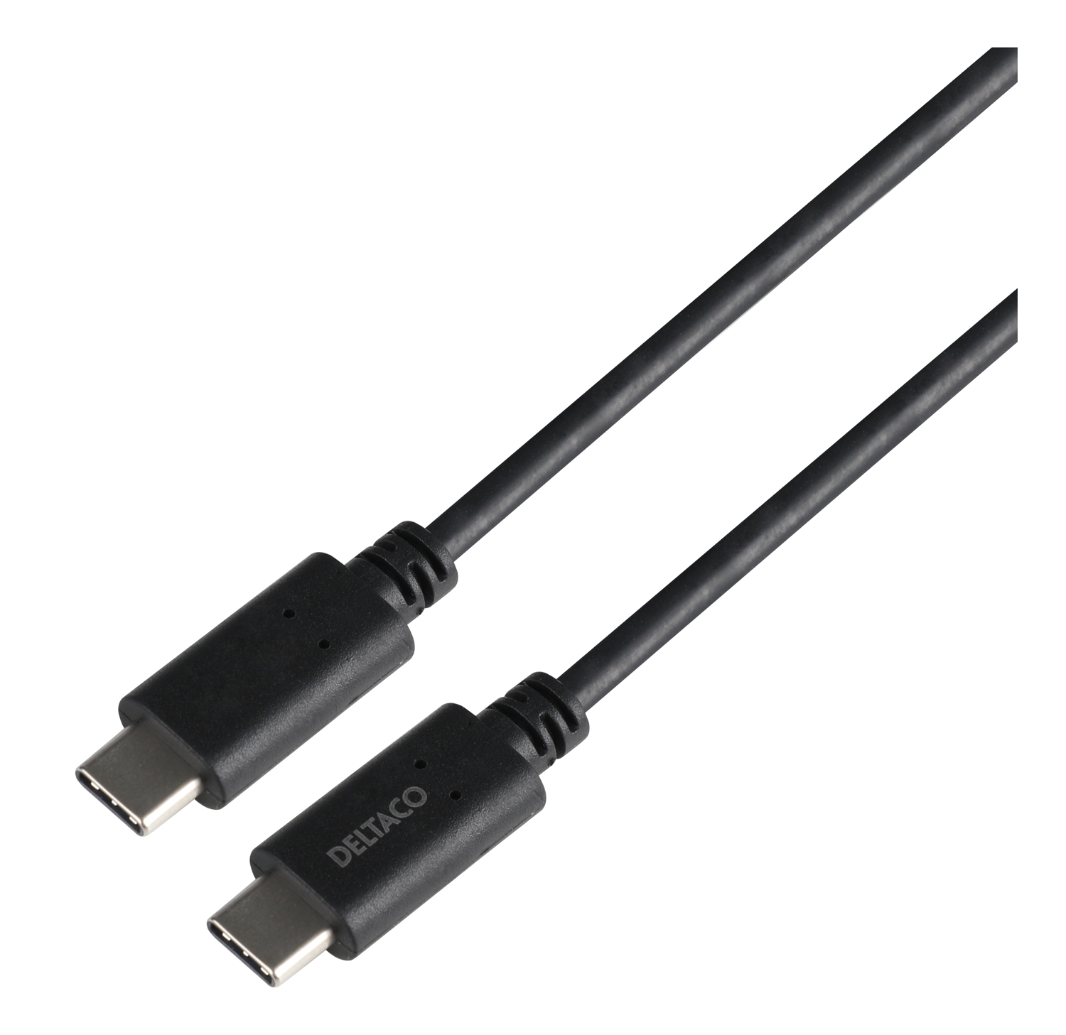 EU Product - USB-C to USB-C cable, 5 Gbit/s, 5A, 1m. - Black thumbnail