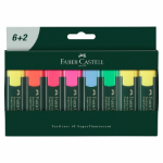 Faber-Castell 254863 marker 8 pc(s) Chisel tip Assorted colours