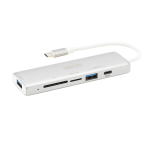 Tripp Lite U460-002-2AM-C1 laptop dock/port replicator USB 3.2 Gen 1 (3.1 Gen 1) Type-C Silver