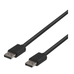 Deltaco DP8K-1020 DisplayPort-kabel 2 m Svart