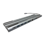 LC-Power LC-HUB-C-MULTI-8 laptop dock/port replicator Wired USB 3.2 Gen 1 (3.1 Gen 1) Type-C Black, Silver