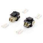 Equip 125570 glasvezeladapter LC/LC 8 stuk(s) Beige, Zwart