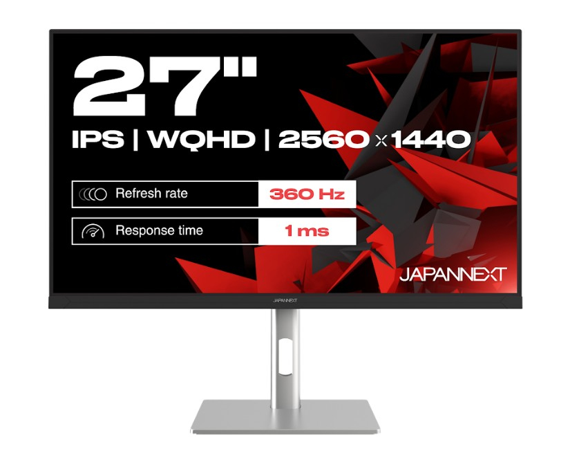JAPANNEXT JN-I270WQHD300F-HSP computer monitor 68.6 cm (27") 2560 x 1440 pixels Wide Quad HD LED Grey