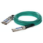 AddOn Networks Q56-2Q56-200GB-AOC3MIBLZ-AO InfiniBand/fibre optic cable 118.1" (3 m) QSFP56 2xQSFP56 Green, Gray