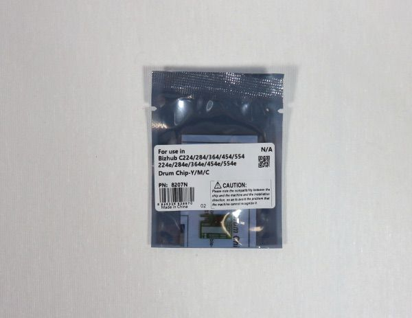 Data Direct Konica Minolta/Develop C224/287/364/454/258/308/368/558 IU Reset Chip CMY