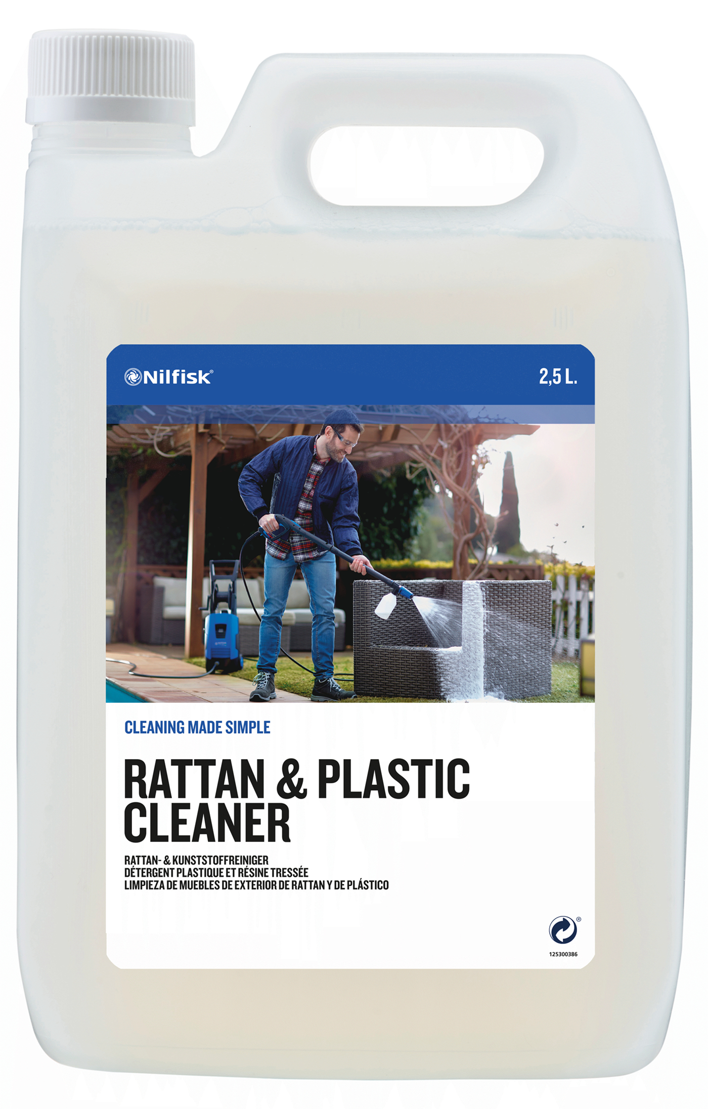 Image of Nilfisk RATTAN & PLASTIC CLEANER 2.5 L - Detergent - Any brand -...