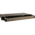 Videk 1u 24 adaptor - 48 Fibre SC Duplex Multimode Sliding Panel - Black