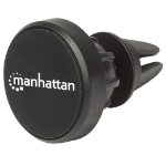 Manhattan Magnetic Car Air-Vent Phone Mount, Adjustable Clip-on, Quick Attach and Release, Non-Skid Pad, Black, Lifetime Warranty, Boxed