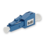 AddOn Networks 8dB Fixed LC/UPC Male to LC/UPC Female OS1 SMF Simplex Fiber Attenuator