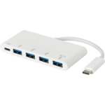 eSTUFF ES623007WH interface hub USB 3.2 Gen 1 (3.1 Gen 1) Type-C 5000 Mbit/s White