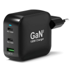 Port Designs 902100PEU mobile device charger Universal Black AC Fast charging Indoor