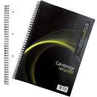 Cambridge Ruled Recycled Wirebound Notebook 100 Pages A4 (5 Pack) 400020196