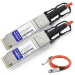 AddOn Networks 15m, 2xQSFP28 InfiniBand/fibre optic cable QSFP28 Black, Orange, Silver