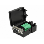 DeLOCK 66265 wire connector Sub-D 9, 10 pin terminal block Black