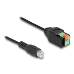 DeLOCK 66327 composiet videokabels 0,15 m RCA Aansluitingsblok (2-pins) Zwart, Groen