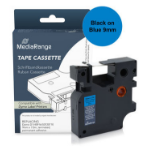 MediaRange MRDY40916 labelprinter-tape Zwart op blauw D1