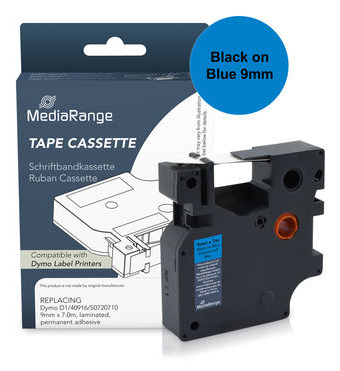 MediaRange Plastic tape cassette. for label printers using Dymo® 91222