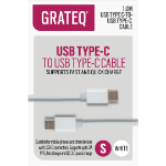 GRATEQ 85056QC USB-kablar 1 m USB 2.0 USB C Vit