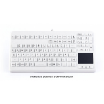 InduKey Induproof Advanced Compact Silicone Keyboard with Touchpad IP68