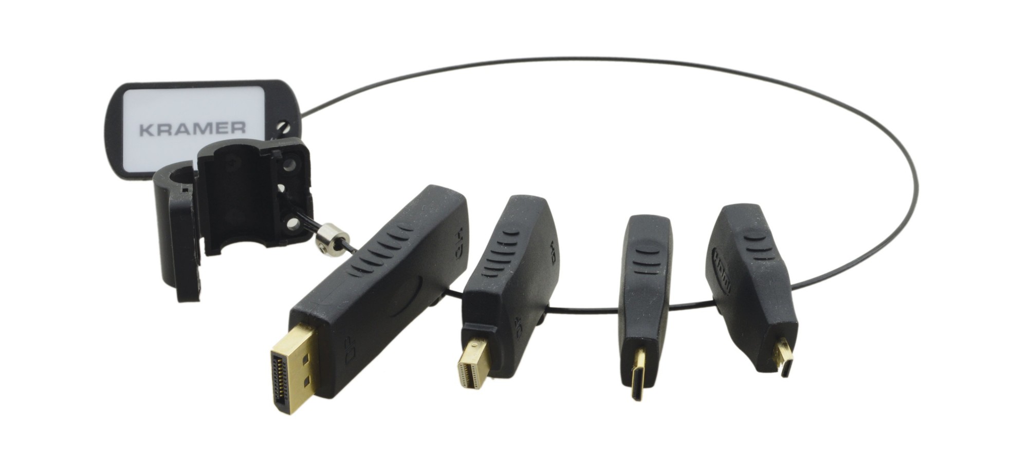 Photos - Cable (video, audio, USB) Kramer Electronics AD-RING-2 Black 