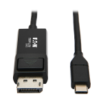 Tripp Lite U444-006-DP-BE USB graphics adapter 3840 x 2160 pixels Black