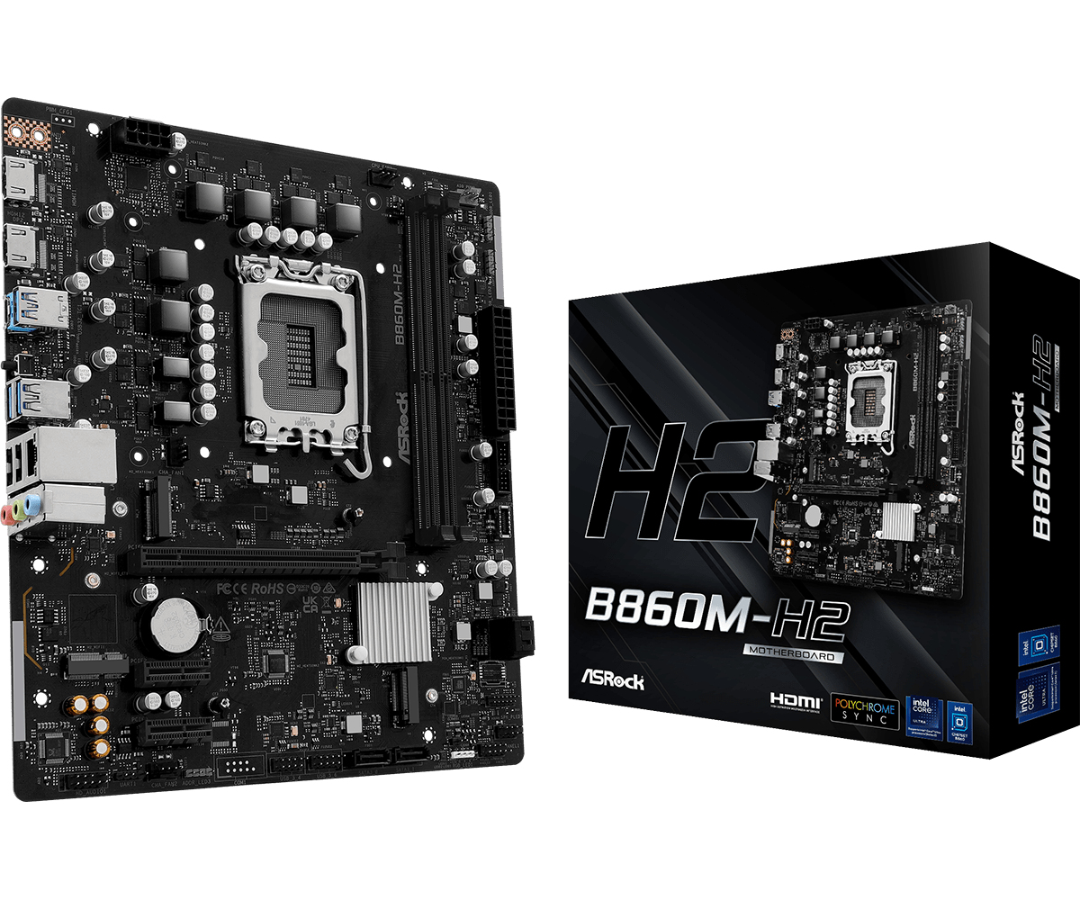 Asrock B860M-H2 Intel B860 LGA 1851 (Socket V1) micro ATX