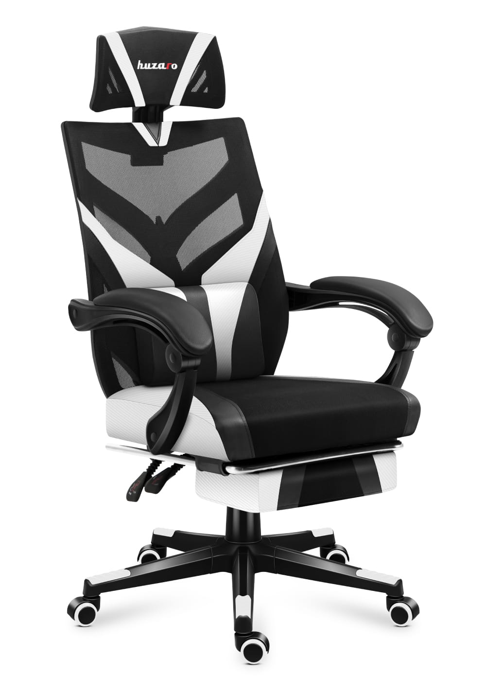 Huzaro Combat 5.0 PC gaming chair Mesh seat Black, White