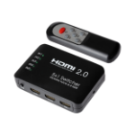 MPS Maplin HDMI Switch 5 Ports In 1 Port Out Ultra HD 4K@60Hz with Remote Control