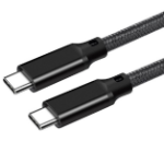 JLC T53 Braided Type C (Male) to Type C (Male) Cable – 2M – Black