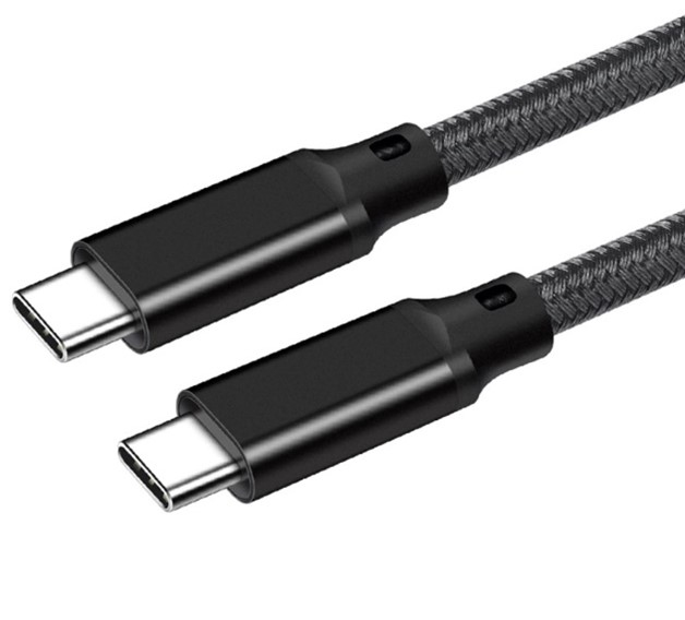JLC T53 Braided Type C (Male) to Type C (Male) Cable – 2M – Black
