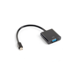 Lanberg AD-0006-BK video cable adapter 0.2 m VGA (D-Sub) Mini DisplayPort Black