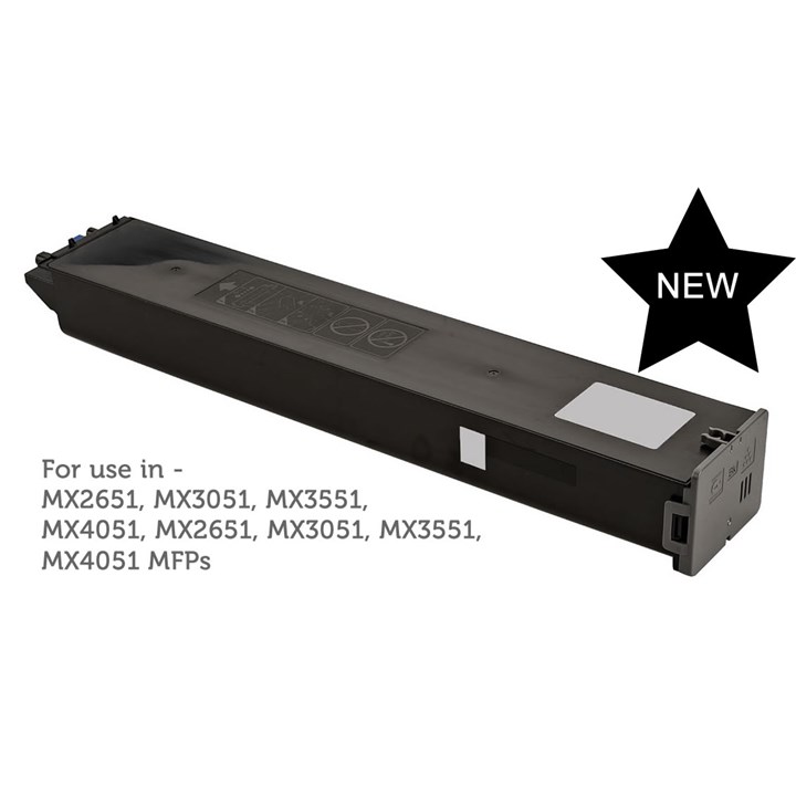Image of DATA DIRECT Sharp MX2630 3050 3070 3060 MX61GTBA Black Toner...