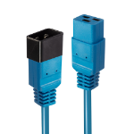 Lindy 2m IEC C19 to C20 Extension Cable, Blue