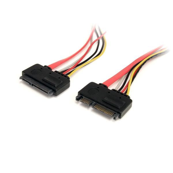 Image of StarTech.com 12in 22 Pin SATA Power and Data Extension Cable