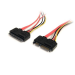 StarTech.com SATA22PEXT SATA cable 13.8" (0.35 m) SATA 22-pin SATA 7-pin + 15-pin Red