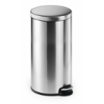 Durable Pedal bin stainless steel 30L round